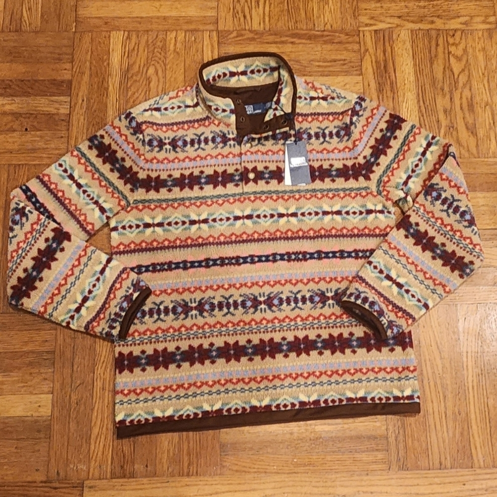 Ralph Lauren Men's Turtleneck Sweater - Multicolor Pattern Size Medium